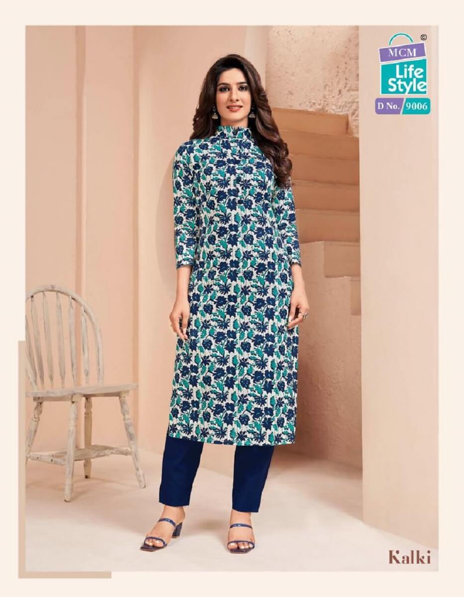 Cotton Printed Kurtis With Side Cut