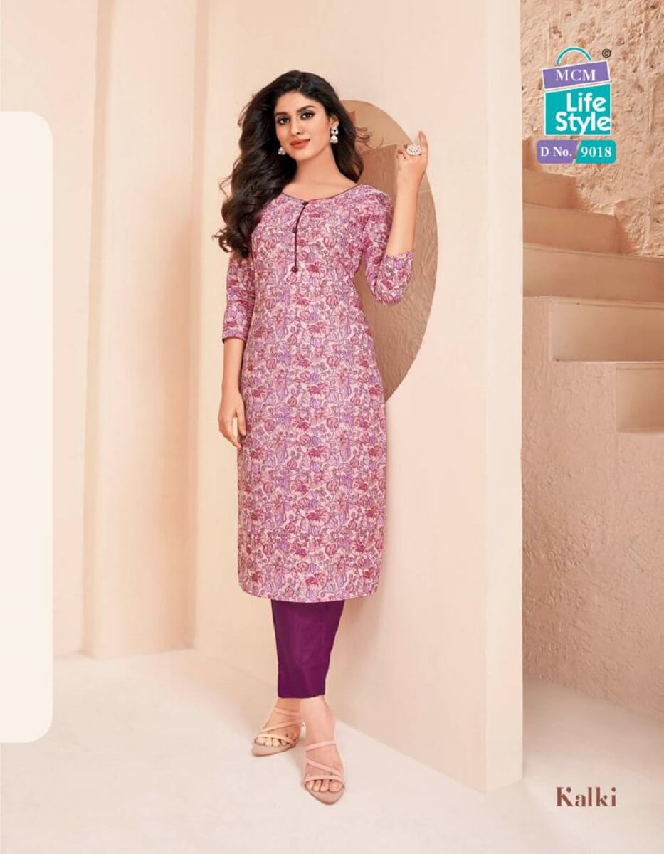 Cotton Printed Kurtis With Side Cut