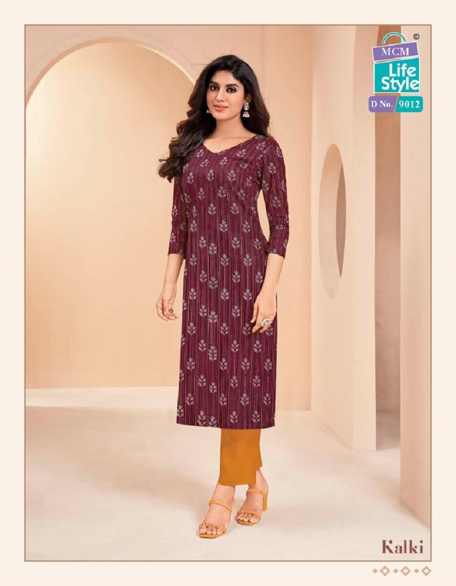 Cotton Printed Kurtis With Side Cut