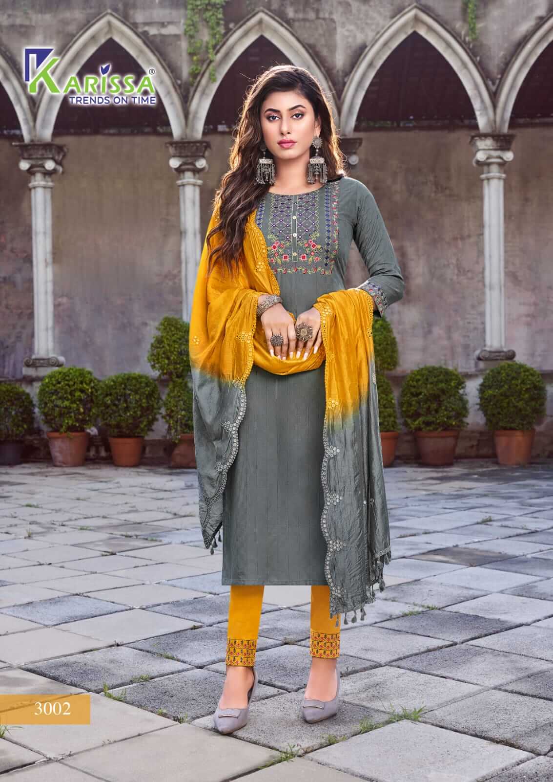 Karissa Bombay Beauty vol 3 Kurti Pant Dupatta Set Catalog, Buy Karissa Bombay Beauty vol 3 Full Catalog at Wholesale Rate Online