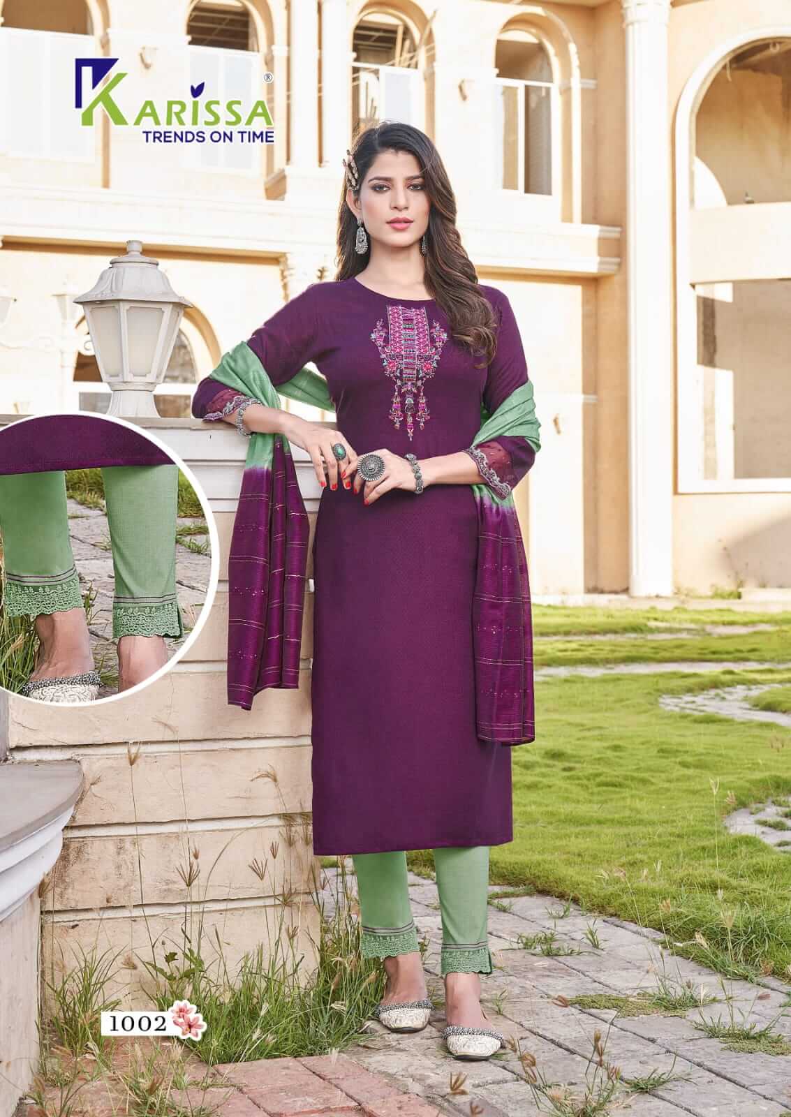 Karissa Kashvi Ladies Top Bottom Dupatta Set Catalog in Wholesale, Buy Karissa Kashvi Ladies Top Bottom Dupatta Set Full Catalog in Wholesale Price Online From Aarvee Creation