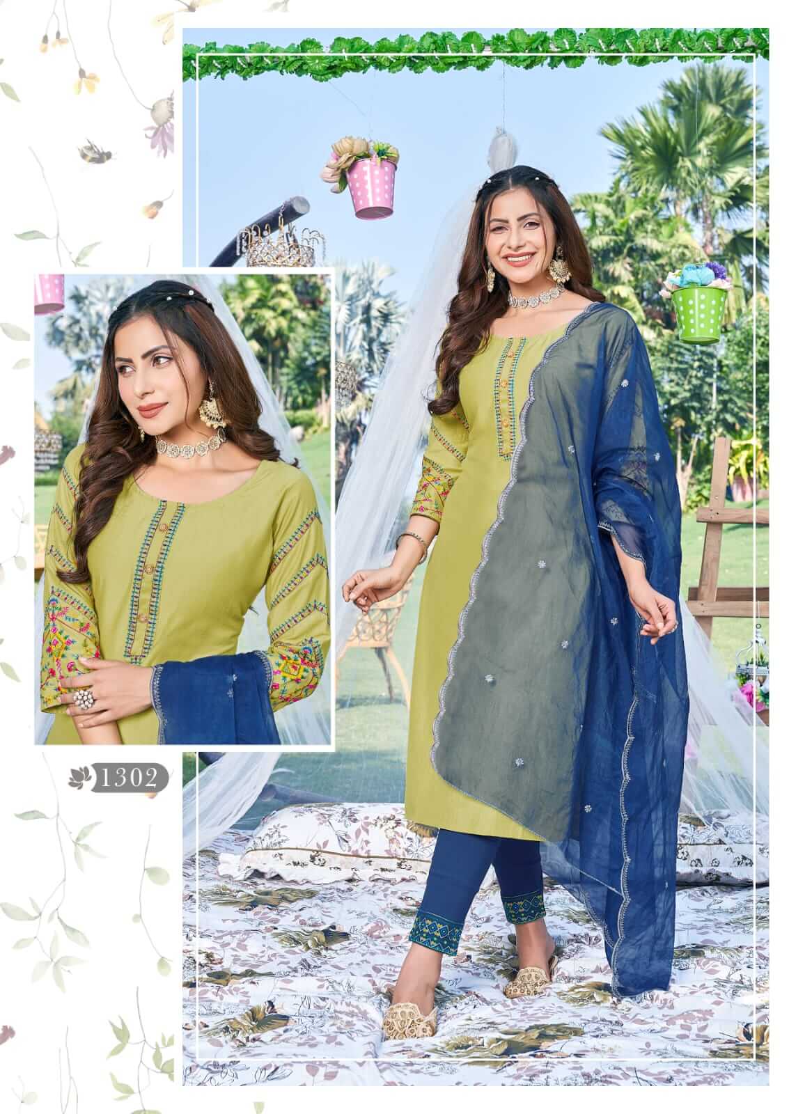 Karissa Maahi Kurti Pant Dupatta Set Catalog in Wholesale, Buy Karissa Maahi Kurti Pant Dupatta Set Full Catalog in Wholesale Rate Online From Aarvee Creation, Vadodara, Surat