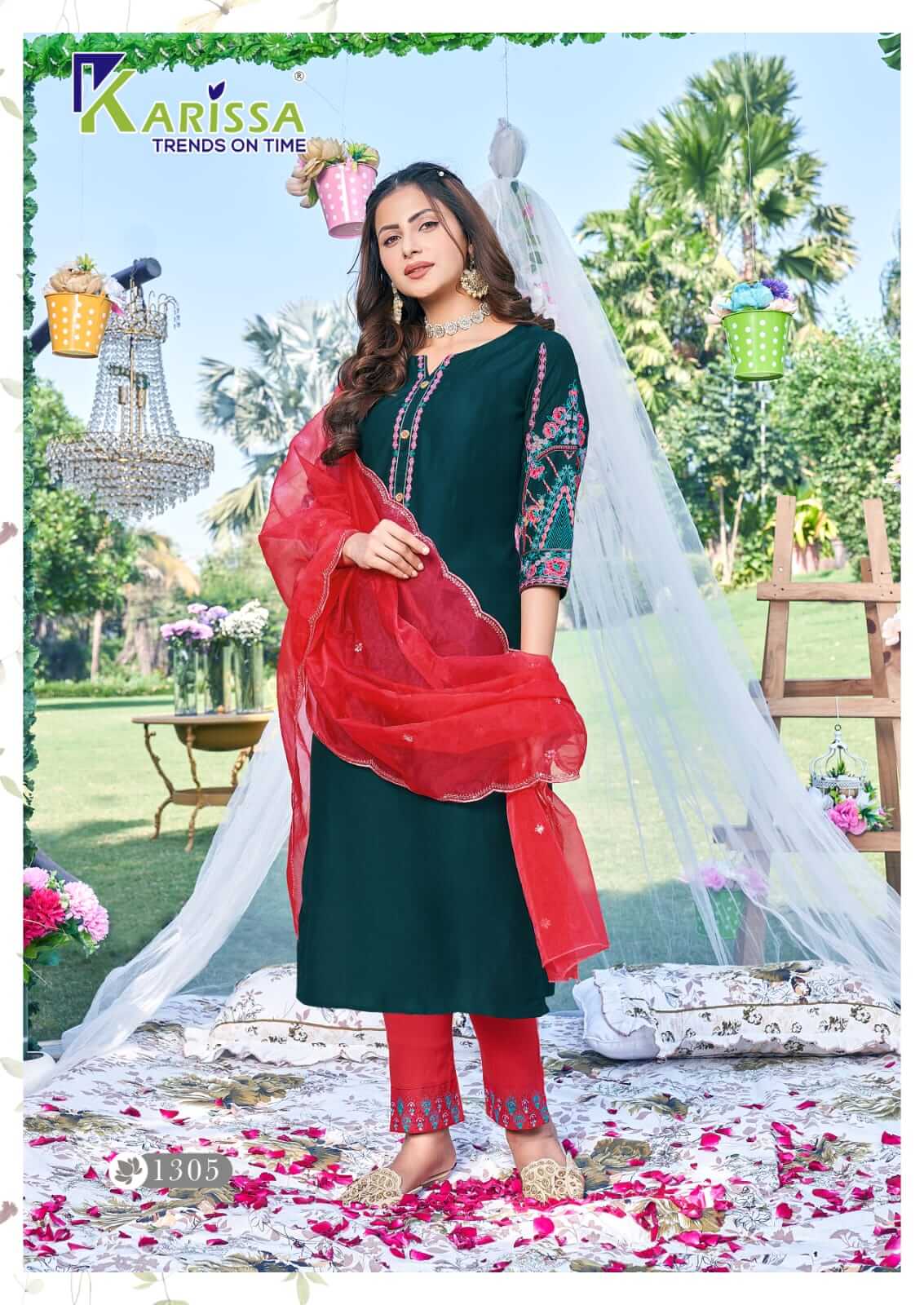 Karissa Maahi Kurti Pant Dupatta Set Catalog in Wholesale, Buy Karissa Maahi Kurti Pant Dupatta Set Full Catalog in Wholesale Rate Online From Aarvee Creation, Vadodara, Surat