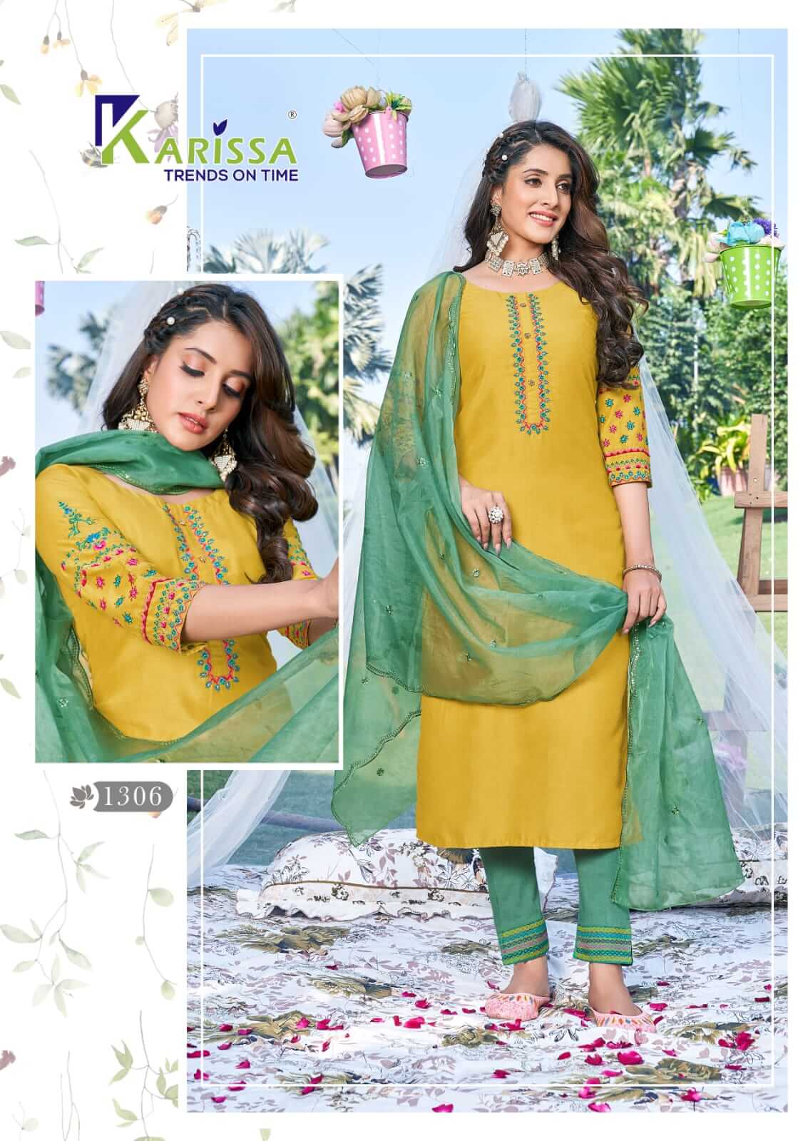 Karissa Maahi Kurti Pant Dupatta Set Catalog in Wholesale, Buy Karissa Maahi Kurti Pant Dupatta Set Full Catalog in Wholesale Rate Online From Aarvee Creation, Vadodara, Surat