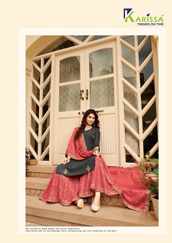 Karissa Raas Leela Top Sharara With Dupatta Collection. Order Full Catalog Karissa Raas Leela at Wholesale rate online