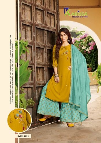 Karissa Raas Leela Top Sharara With Dupatta Collection. Order Full Catalog Karissa Raas Leela at Wholesale rate online