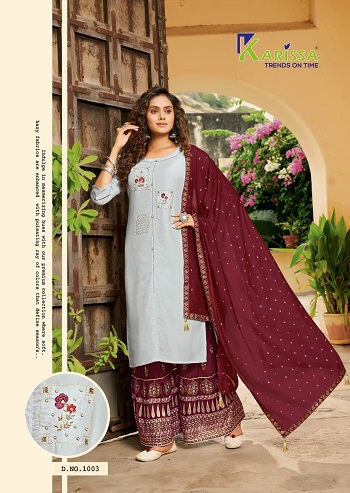 Karissa Raas Leela Top Sharara With Dupatta Collection. Order Full Catalog Karissa Raas Leela at Wholesale rate online