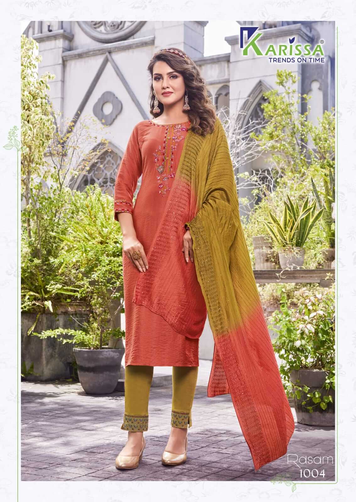 Karissa Rasam Top Pant with Dupatta set Catalog, Buy Karissa Rasam Top Pant with Dupatta set Full Catalog at Wholesale Rate