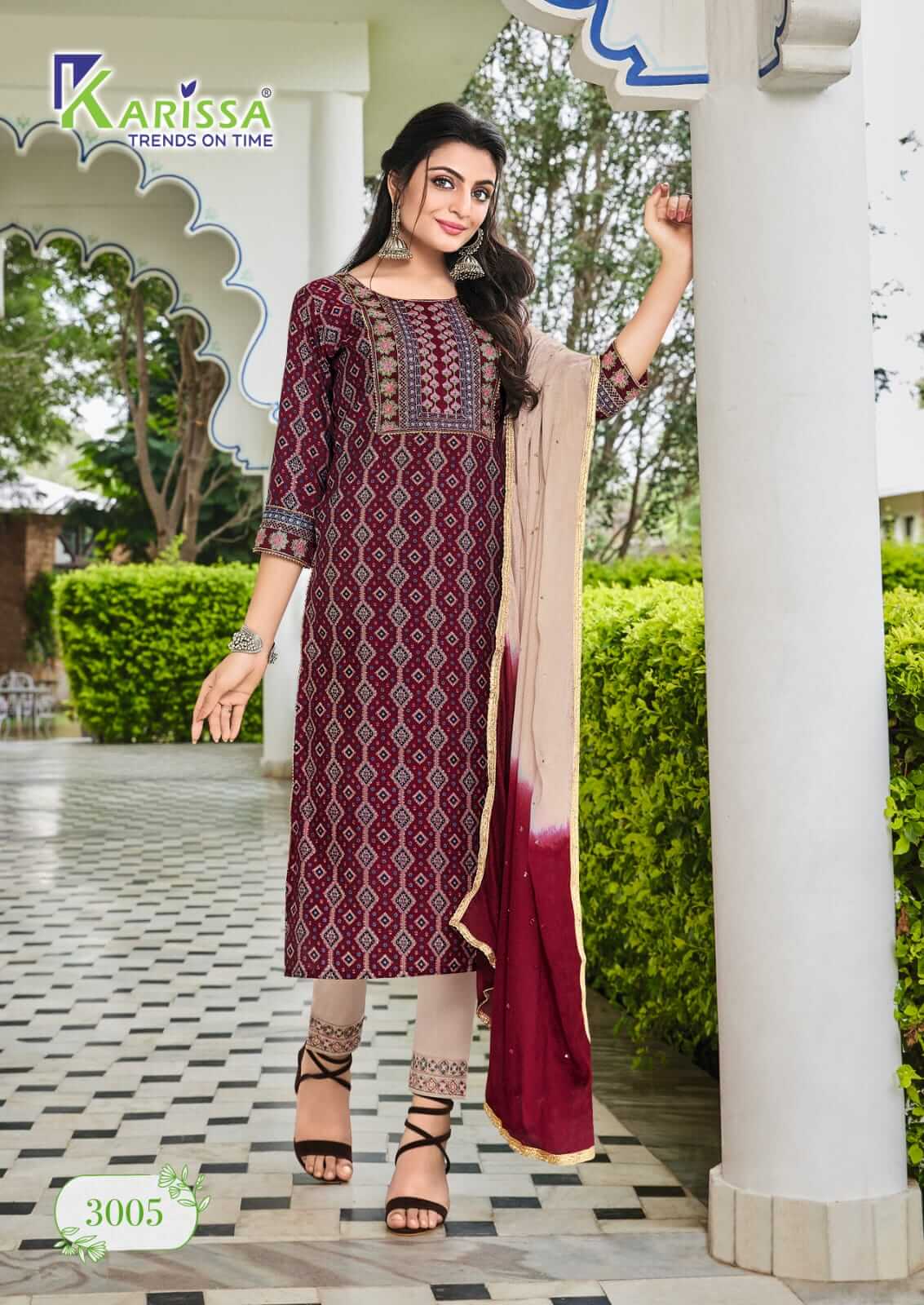 Karissa Siya vol 3 Kurti with Pant and Dupatta Set Catalog, Buy Karissa Siya vol 3 Kurti with Pant and Dupatta Set Full Catalog at Wholesale Price Online