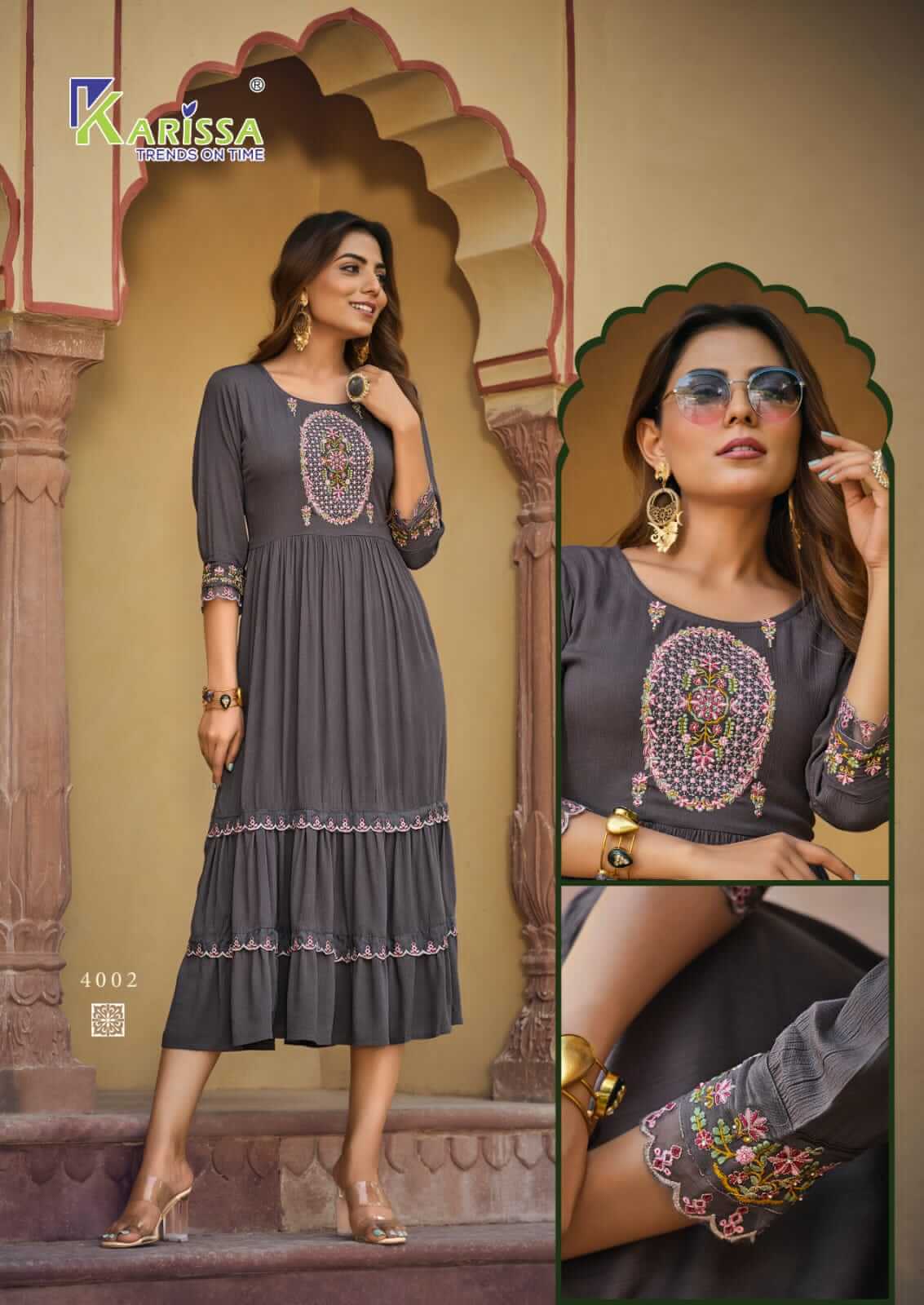 Karissa Zoya Naira Cut Midi Catalog in Wholesale Price, Buy Karissa Zoya Naira Cut Midi Full Catalog in Wholesale Price Online From Aarvee Creation