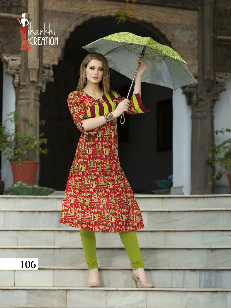 JANKHI CREATION KESAR CATALOG COTTON PRINTED KURTIS