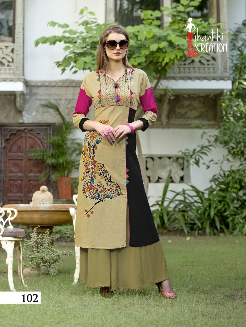 JANKHI CREATION KESAR CATALOG COTTON PRINTED KURTIS