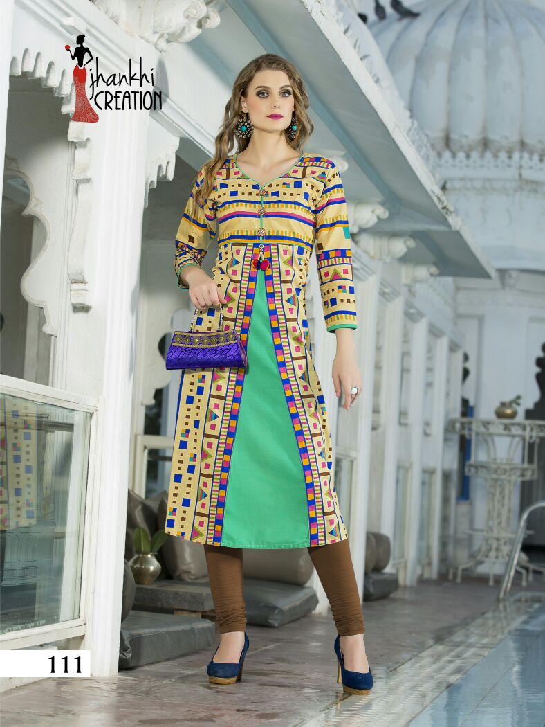 JANKHI CREATION KESAR CATALOG COTTON PRINTED KURTIS