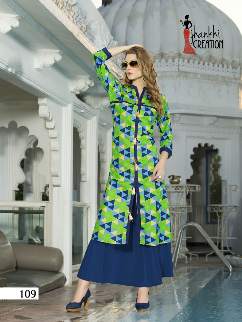 JANKHI CREATION KESAR CATALOG COTTON PRINTED KURTIS