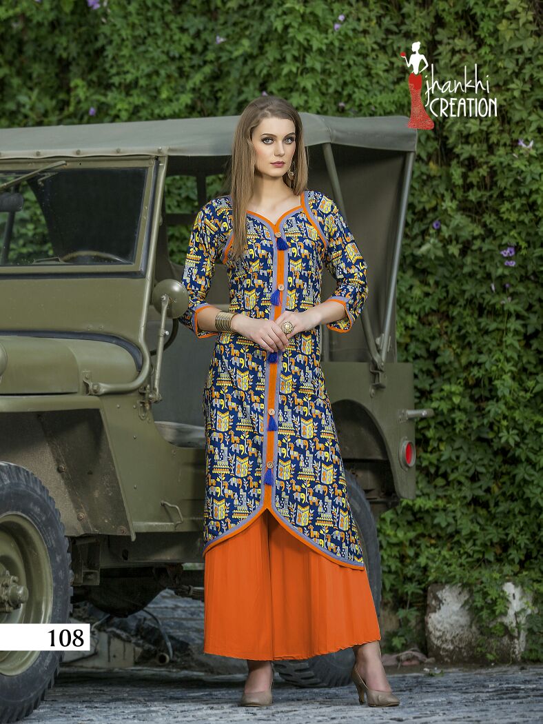 JANKHI CREATION KESAR CATALOG COTTON PRINTED KURTIS