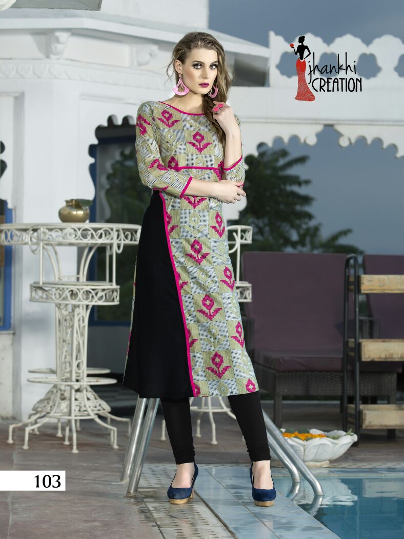 JANKHI CREATION KESAR CATALOG COTTON PRINTED KURTIS