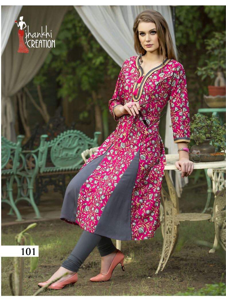 JANKHI CREATION KESAR CATALOG COTTON PRINTED KURTIS