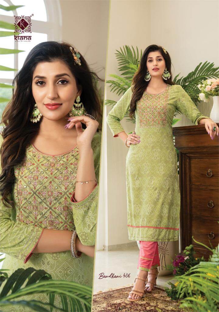 Kiana Bandhani vol 4 Kurti With Pant Catalog, Buy Kiana Bandhani vol 4 Kurti With Pant Full Catalog at Wholesale Rate Online