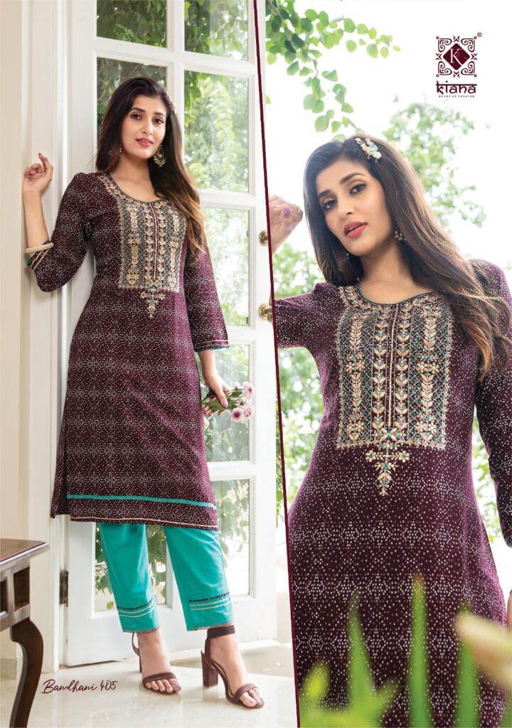 Kiana Bandhani vol 4 Kurti With Pant Catalog, Buy Kiana Bandhani vol 4 Kurti With Pant Full Catalog at Wholesale Rate Online