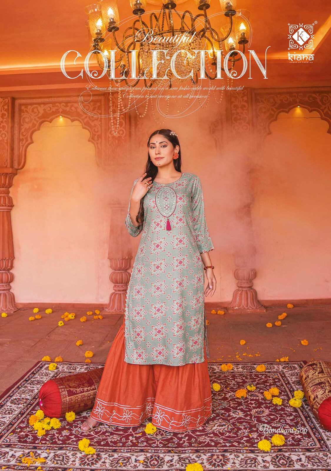 Buy Kiana Bandhani Vol 5 Top With Bottom Full Catalog in Wholesale Rate Online From Aarvee Creation India