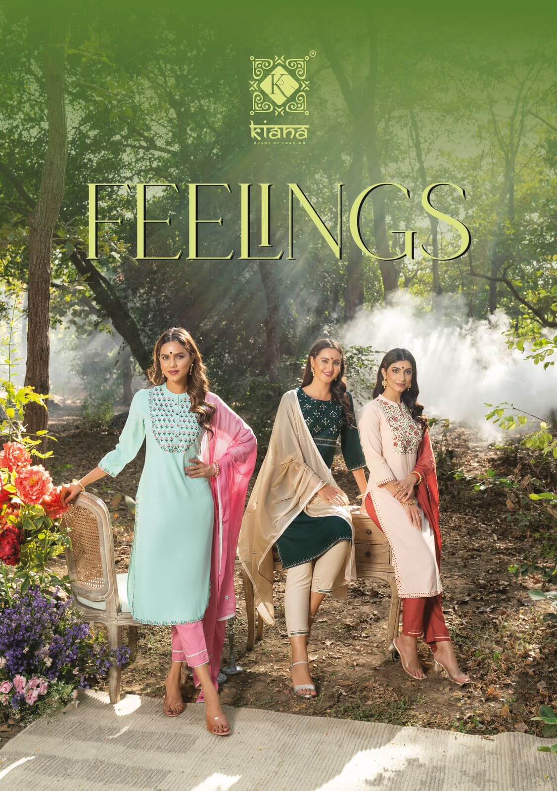 Kiana Feeling Top Bottom Dupatta Catalog in Wholesale Price, Buy Kiana Feeling Top Bottom Dupatta Full Catalog in Wholesale Price Online From Aarvee Creation