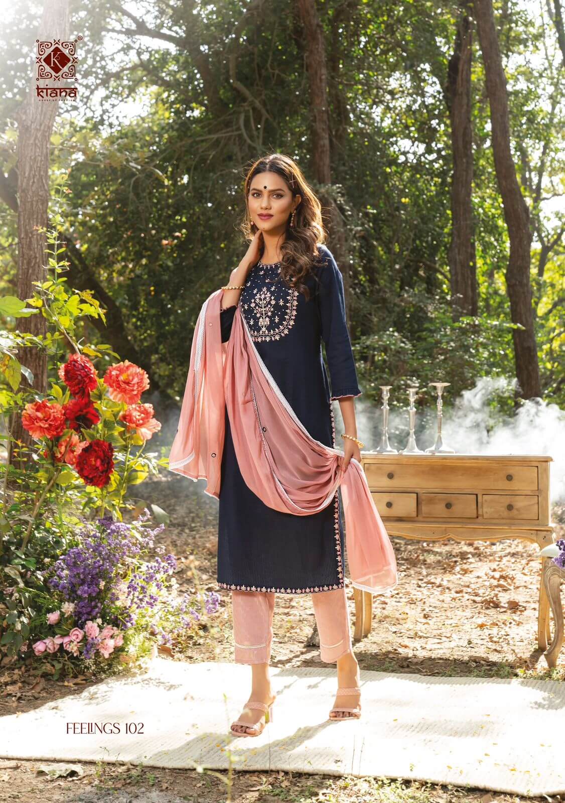 Kiana Feeling Top Bottom Dupatta Catalog in Wholesale Price, Buy Kiana Feeling Top Bottom Dupatta Full Catalog in Wholesale Price Online From Aarvee Creation