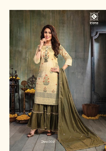 Kiana House Of Fashion Launches new Catalog Sitara, Purchase Kiana Kurtis in bulk for business of ladies wear products at bulk price