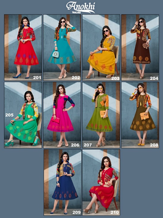 Kinti Anokhi vol 2 wholesale kurtis catalog