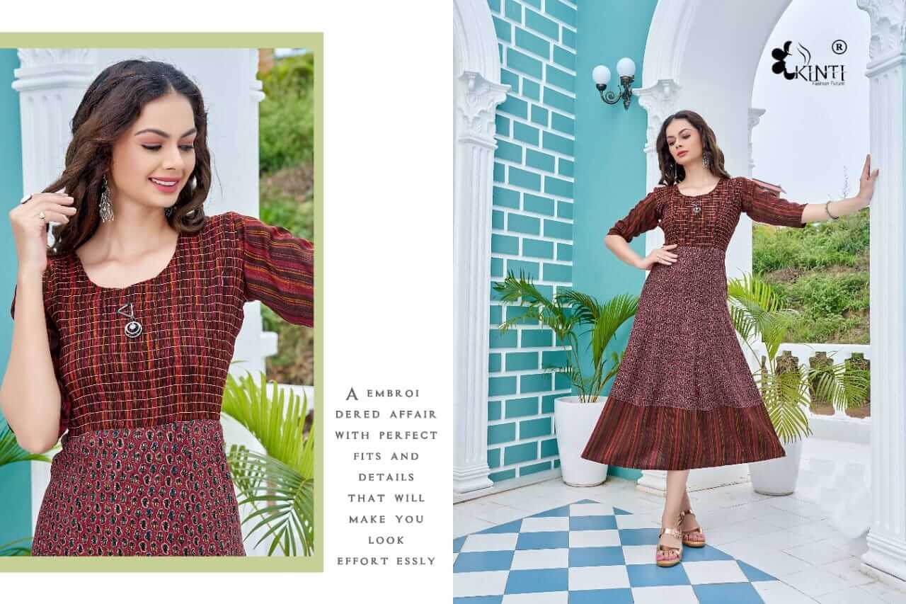 Kinti Blue Flaired Kurtis Catalog in Wholesale, Buy Kinti Blue Flaired Kurtis Full Catalog in Wholesale Price Online From Vadodara, Surat, Gujarat