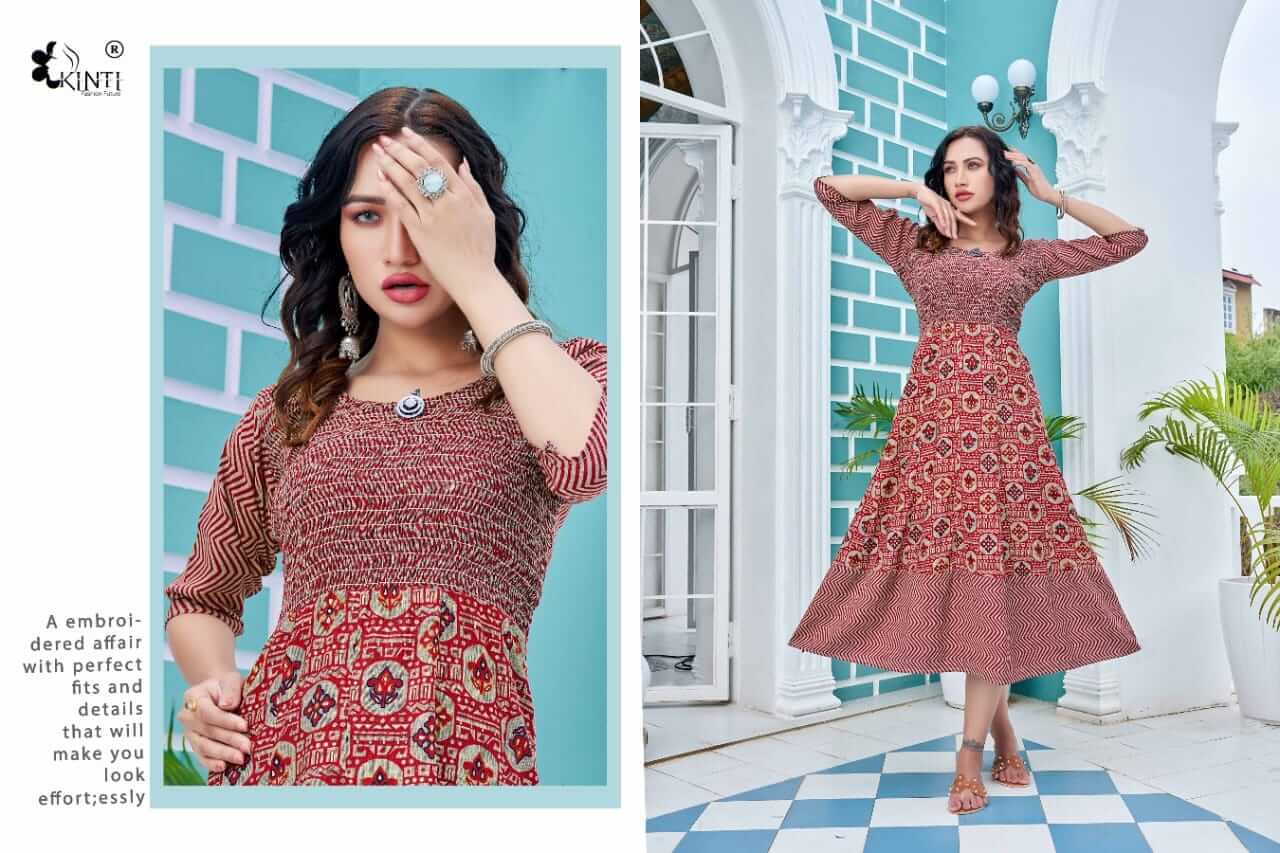 Kinti Blue Flaired Kurtis Catalog in Wholesale, Buy Kinti Blue Flaired Kurtis Full Catalog in Wholesale Price Online From Vadodara, Surat, Gujarat