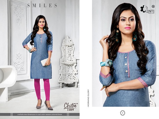 Kinti Kurtis Manufacturer Launches Chitra Vol 14 Low Range Kurtis Wholesale Catalogue Online. Kinti Chitra Two Tone Handloom Cotton Stitching Pattern And Fabric Short Kurtis Wholesale Bunch. Purchse Chitra Vol 14 Low Rate Kurtis In Wholesale Online For Reselling. Order Kinti Chitra Vol 14 Handloom Cotton With Two Tone Fabric Ready Made Ladies Kurtis Catalogue At Best Wholesale Rate Online