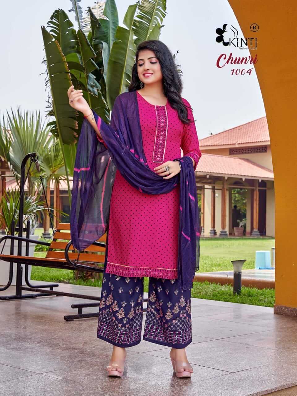 Kinti Chunri Kurti Plazzo Dupatta Set Catalog, Buy Kinti Chunri Kurti Plazzo Dupatta Set Full Catalog at Wholesale Rate