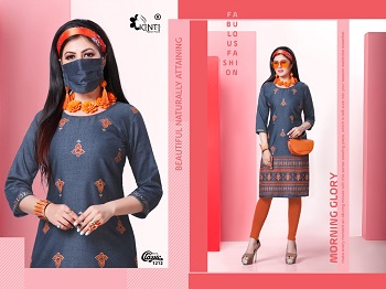 Kinti Classic Volume 12 Kurtis Wholesale Catalogue, Purchase Rayon Two Tone Fabric twelve Designs Catalog for Reselling Business at bulk price