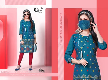 Kinti Classic Volume 12 Kurtis Wholesale Catalogue, Purchase Rayon Two Tone Fabric twelve Designs Catalog for Reselling Business at bulk price