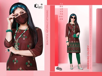 Kinti Classic Volume 12 Kurtis Wholesale Catalogue, Purchase Rayon Two Tone Fabric twelve Designs Catalog for Reselling Business at bulk price