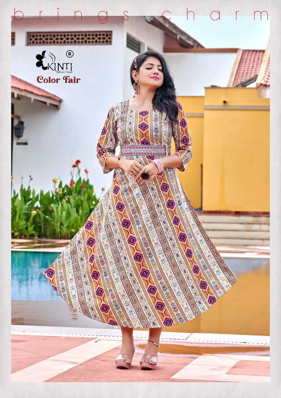 Kinti Color Fair Gown Style Kurtis Catalog in Wholesale, Buy Kinti Color Fair Gown Style Kurtis Full Catalog in Wholesale Price Online From Vadodara, Surat, Ahmedabad