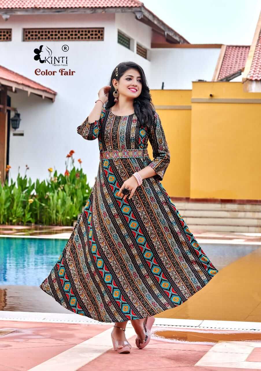 Kinti Color Fair Gown Style Kurtis Catalog in Wholesale, Buy Kinti Color Fair Gown Style Kurtis Full Catalog in Wholesale Price Online From Vadodara, Surat, Ahmedabad