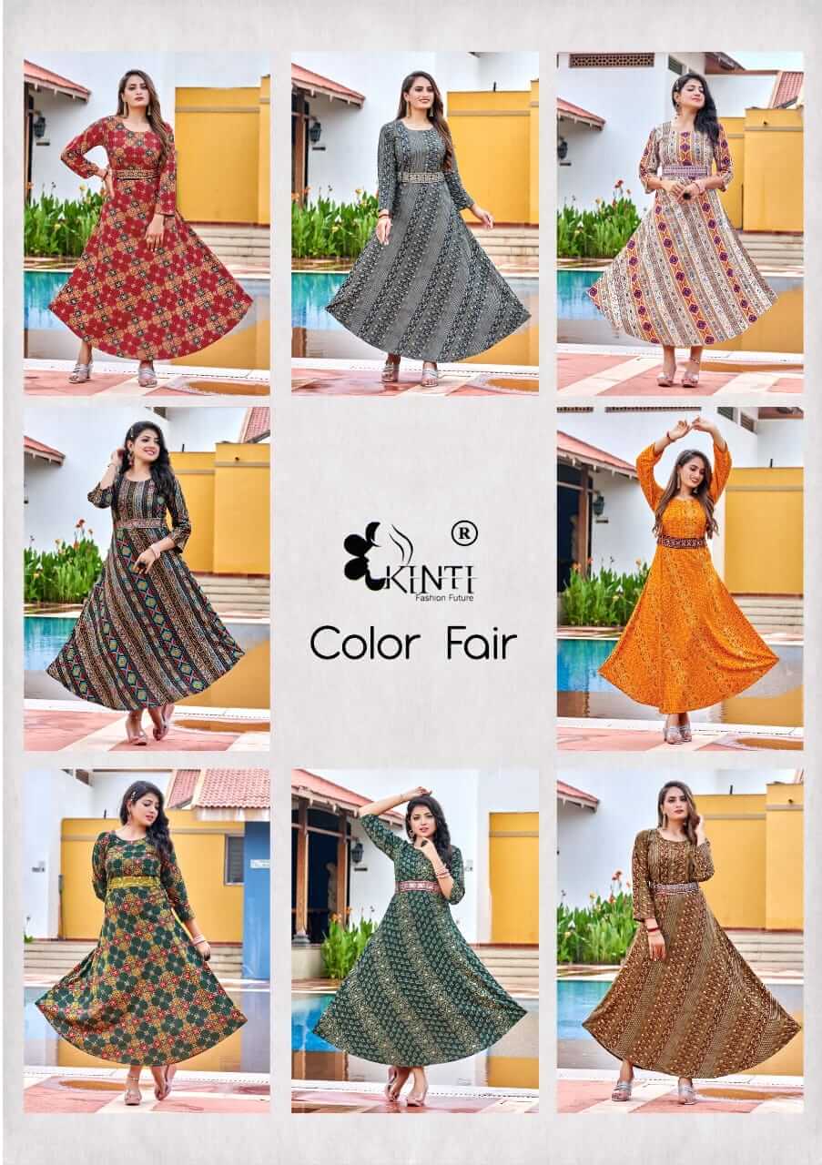 Kinti Color Fair Gown Style Kurtis Catalog in Wholesale, Buy Kinti Color Fair Gown Style Kurtis Full Catalog in Wholesale Price Online From Vadodara, Surat, Ahmedabad