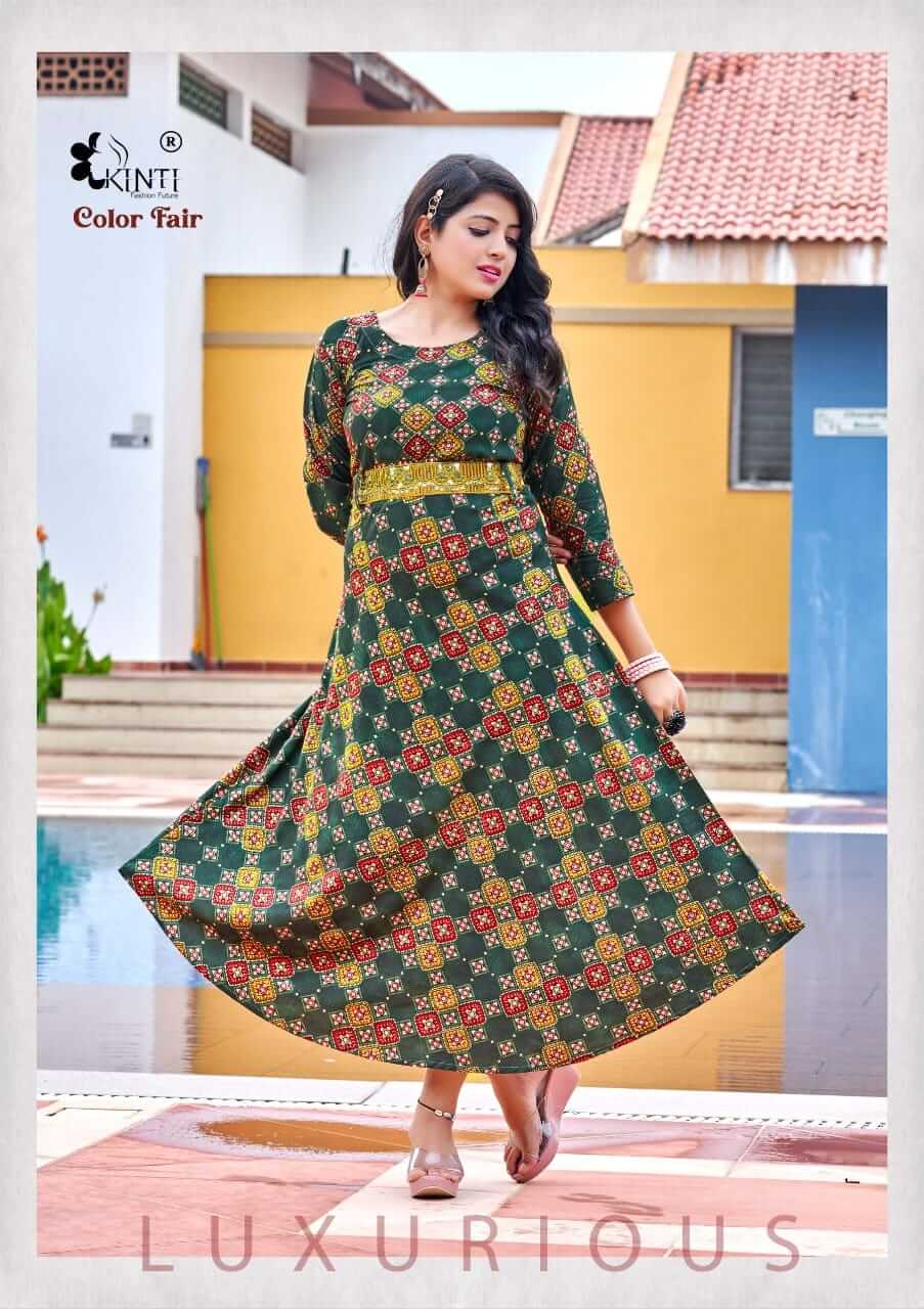 Kinti Color Fair Gown Style Kurtis Catalog in Wholesale, Buy Kinti Color Fair Gown Style Kurtis Full Catalog in Wholesale Price Online From Vadodara, Surat, Ahmedabad