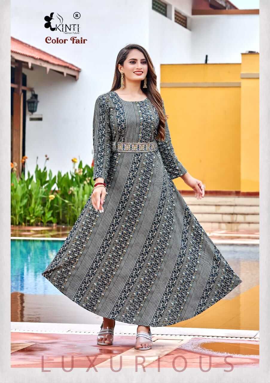 Kinti Color Fair Gown Style Kurtis Catalog in Wholesale, Buy Kinti Color Fair Gown Style Kurtis Full Catalog in Wholesale Price Online From Vadodara, Surat, Ahmedabad