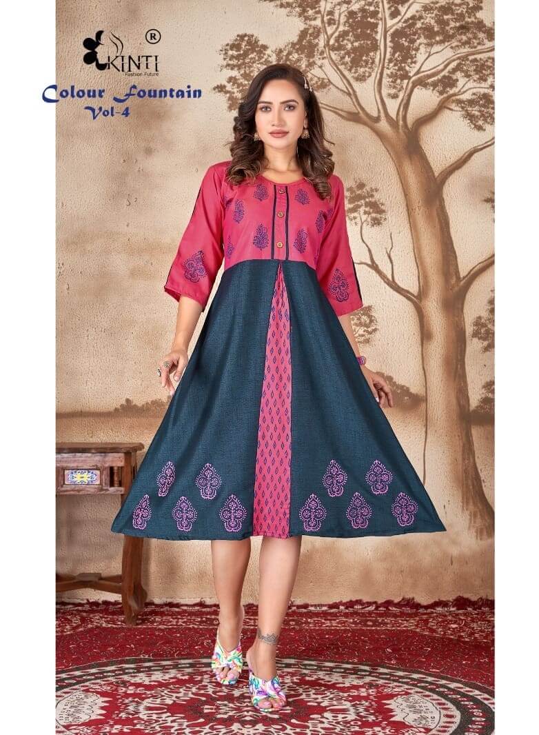 Kinti Colour Fountain vol 4 Low Price Range Kurtis in Wholesale Price, Buy Kinti Colour Fountain vol 4 Low Price Range Kurtis Full Catalog in Wholesale Price Online From Aarvee Creation