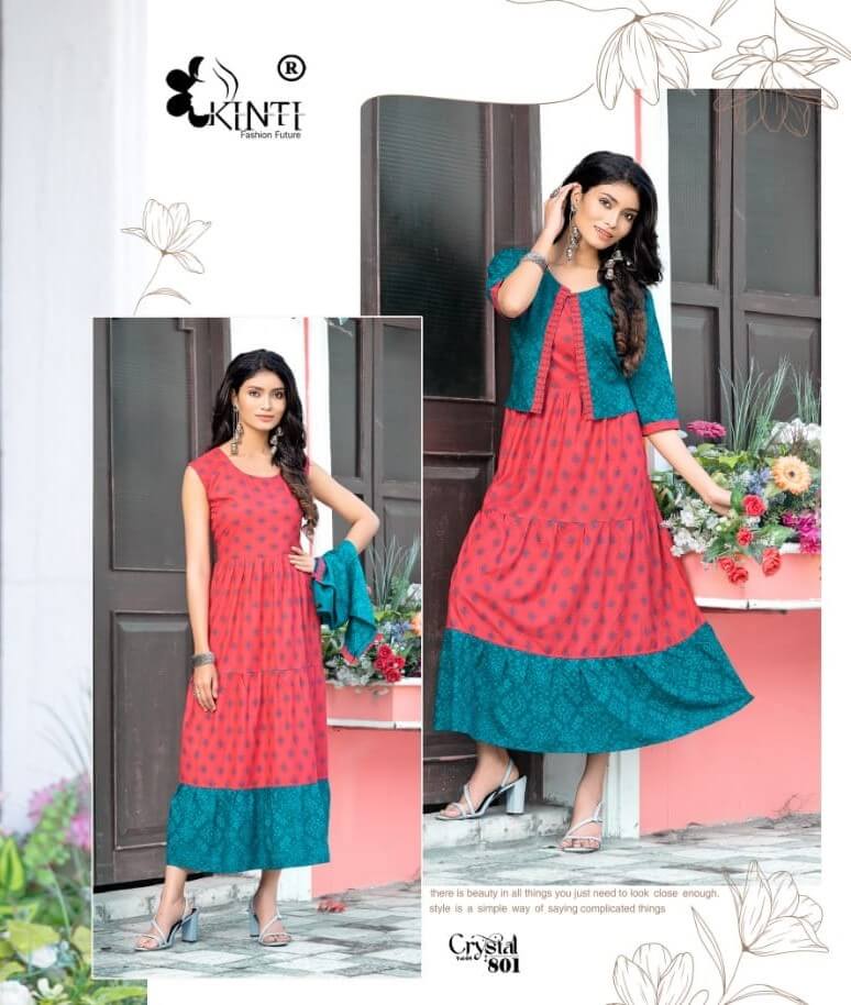 Kinti Crystal vol 8 Kurti with Koti Catalog at Wholesale, Buy Kinti Crystal vol 8 Kurti with Koti Full Catalog at Wholesale Rate Online From Vadodara, Gujarat