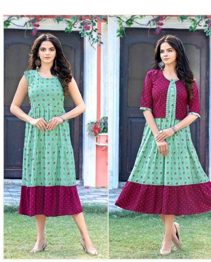 Kinti Crystal vol 8 Kurti with Koti Catalog at Wholesale, Buy Kinti Crystal vol 8 Kurti with Koti Full Catalog at Wholesale Rate Online From Vadodara, Gujarat