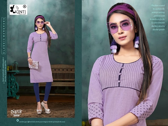 Handloom Cotton Kurtis wholesale catalogue Disha vol 30 by Brand Kinti. Kinti presents low price range handloom cotton print ladies kurtis catalogue Disha vol 30 for business.