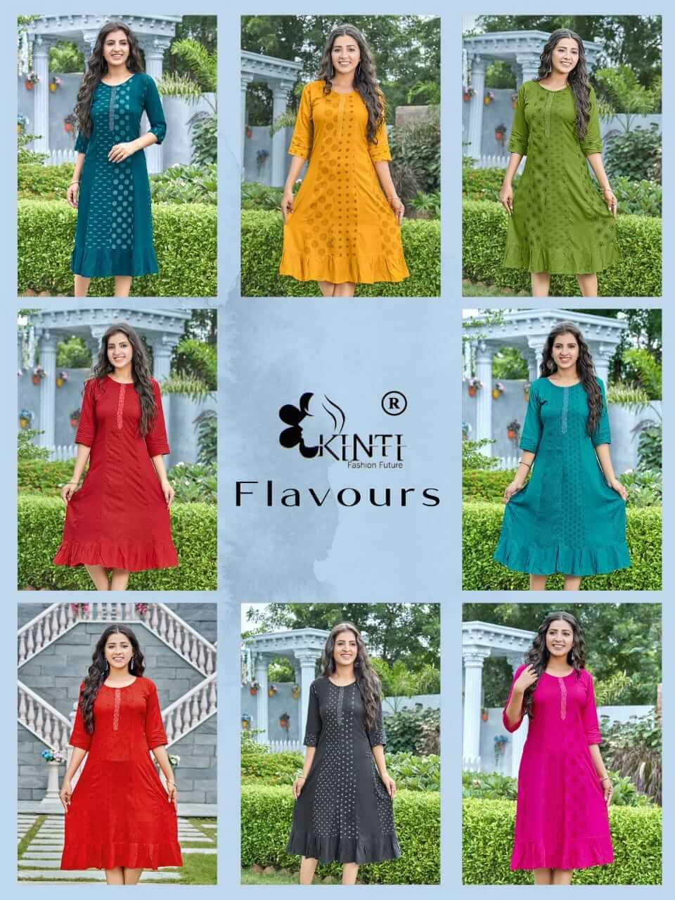 Kinti Flavours Rayon Kurtis Catalog, Buy Kinti Flavours Rayon Kurtis Full Catalog at Wholesale Price Online