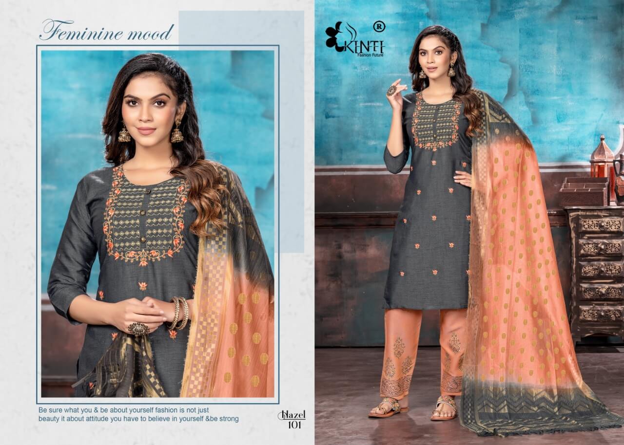 Kinti Hazel Kurti Pant Dupatta Set Catalog, Buy Kinti Hazel Kurti Pant Dupatta Set Full Catalog at Wholesale Price Online