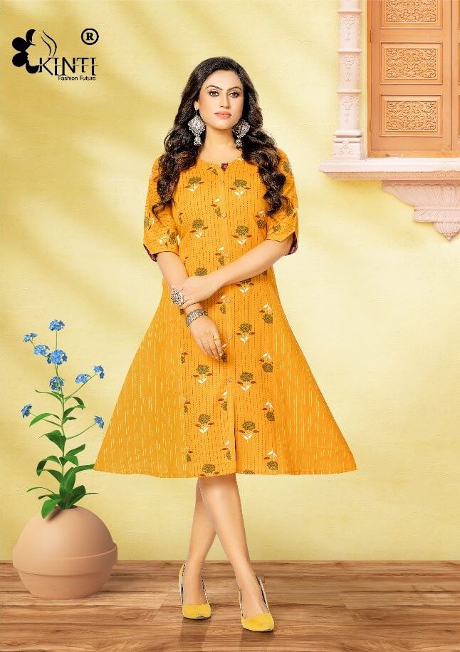 Kinti Maahi Princess Cut Kurtis Wholesale Catalog, Buy Kinti Maahi Princess Cut Kurtis Full Catalog at Wholesale Price From Aarvee Creation, Vadodara, Surat