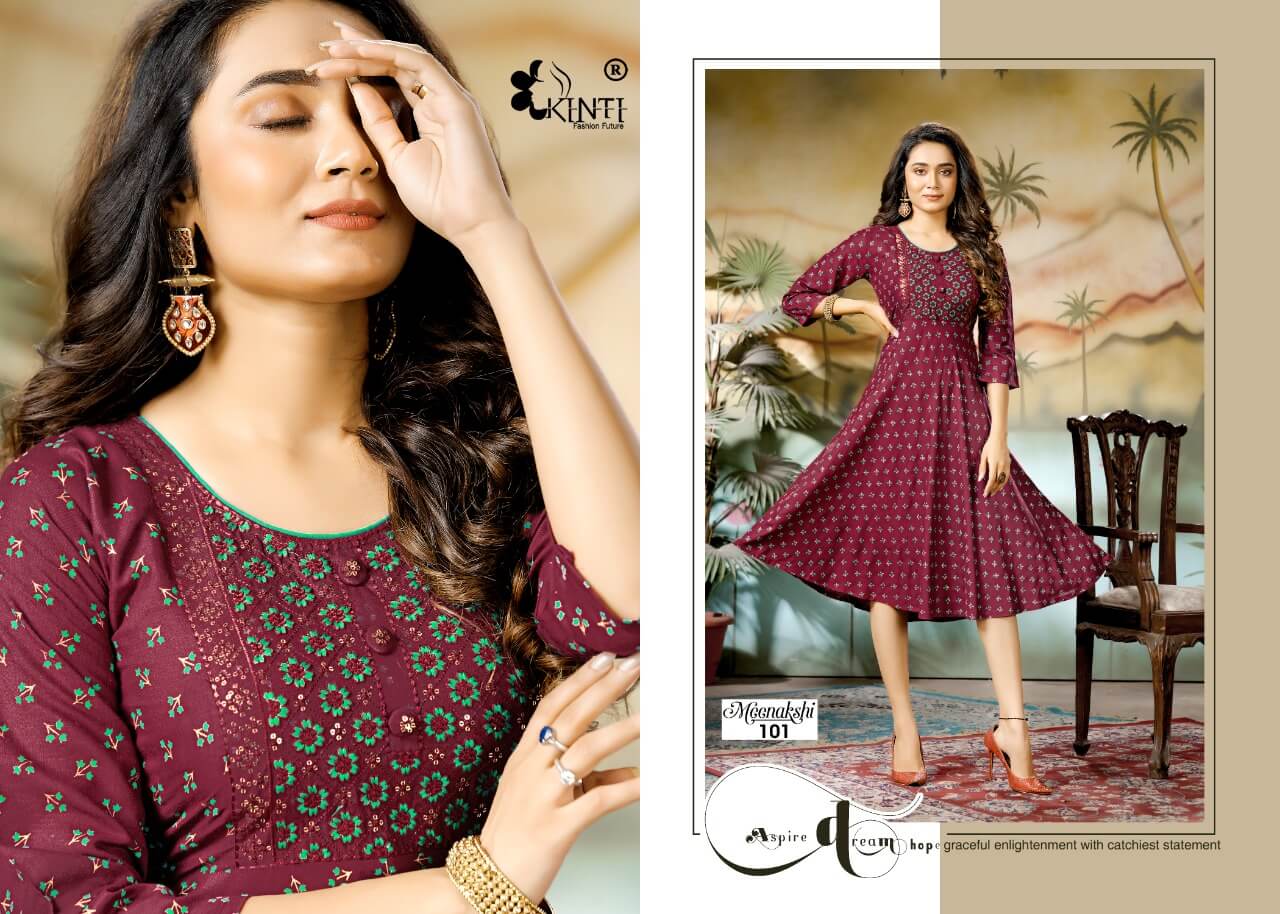 Kinti Meenakshi Rayon Kurtis Wholesale Catalog, Buy Kinti Meenakshi Rayon Kurtis Full Catalog at Wholesale Price