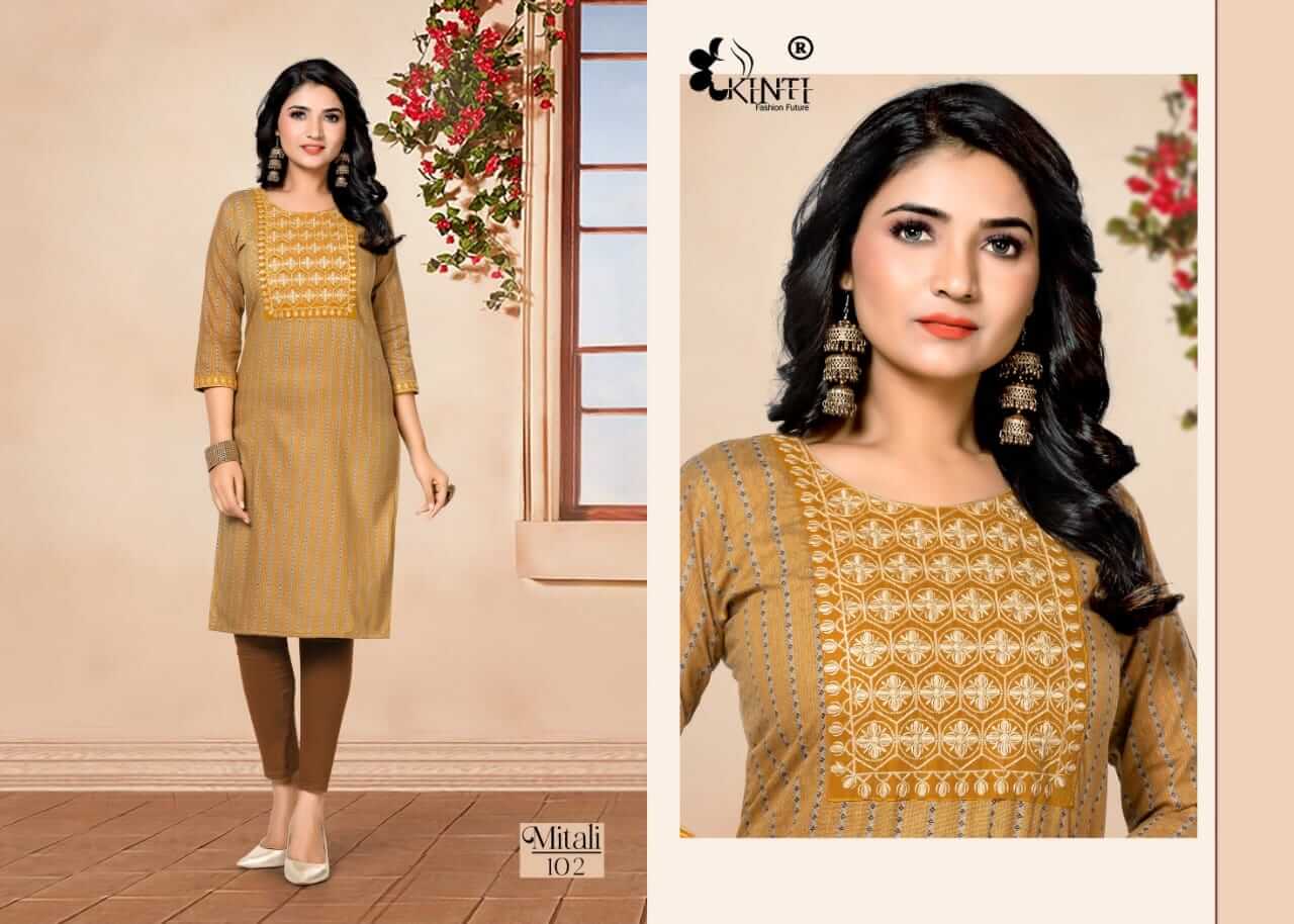 Kinti Mitali Low Price Range Kurtis Catalog in Wholesale Price