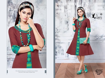 Kinti Pari Vol 3 Two Tone Handloom Cotton Flair Pattern Wholesale Kurti Catalogue. Order Handloom Cotton Kurtis Wholesale Catalogue Direct From Manufacturer From Ahmedabad.Kinti Kurti Catalogue From Ahmedabad Kurti Manufacturer. Kinti 
Pari Vol 3 12 Designs Kurtis Online For Business From Home Or For Shop.Buy Low Range Wholesale Kurti Catalogue Online 